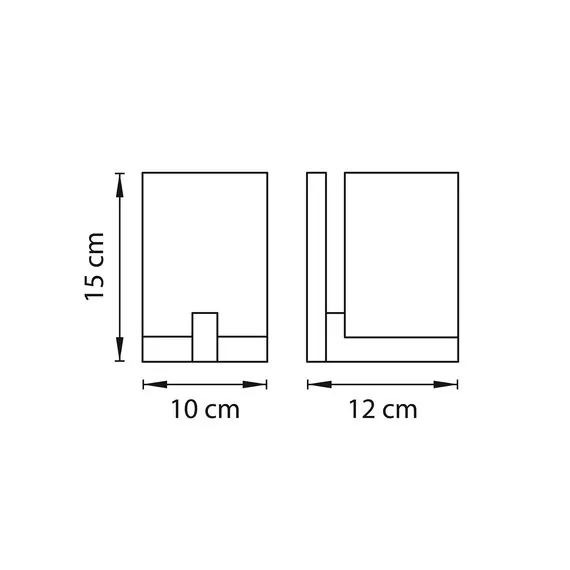 Lightstar 805610 Светильник настенный QUBICA 1х40W E14 13см НИКЕЛЬ/БЕЛЫЙ, изображение 2