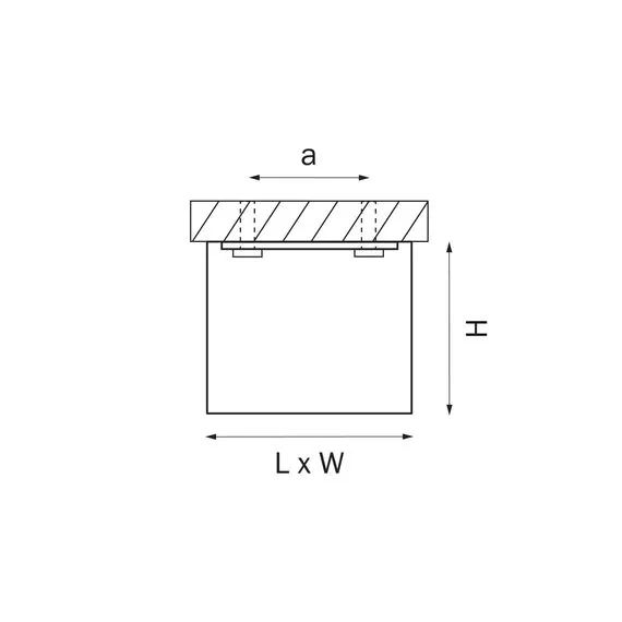 Lightstar 052066 Светильник PVC RETTANGO GU10 БЕЛЫЙ, изображение 2