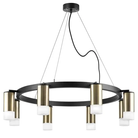 Lightstar LR0183181 Люстра RULLO 8х50W GU10 ЧЕРНЫЙ/БРОНЗА (571018+214431-8+202431-8)