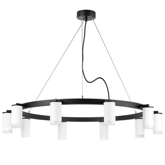 Lightstar LR0203600 Люстра RULLO 10х50W GU10 ЧЕРНЫЙ/БЕЛЫЙ (571020+214436-10+202430-10)