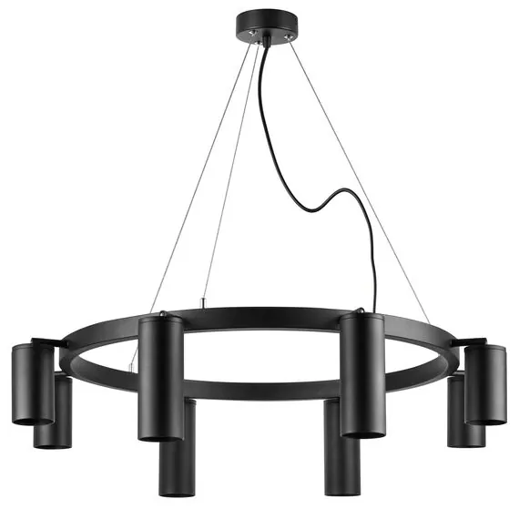 Lightstar LR018874374 Люстра RULLO 8х50W GU10 ЧЕРНЫЙ (571018+214437-4+214487-4)