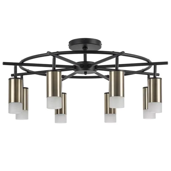 Lightstar LR7183181 Люстра RULLO 8х50W GU10 ЧЕРНЫЙ/БРОНЗА (571718+214431-8+202431-8)