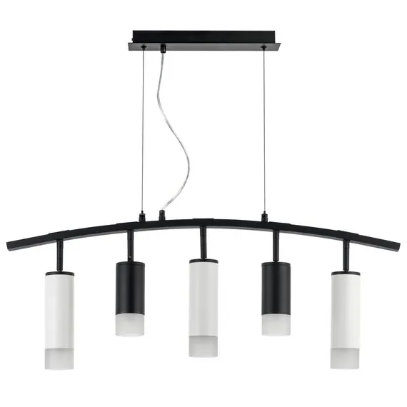 Lightstar LR7353728631 Люстра RULLO 5х50W GU10 ЧЕРНЫЙ/БЕЛЫЙ (571735+214437-2+214486-3+202431-5)