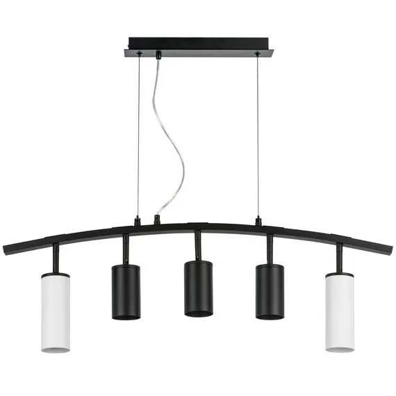 Lightstar LR735862373 Люстра RULLO 5х50W GU10 ЧЕРНЫЙ/БЕЛЫЙ (571735+214437-3+214486-2)