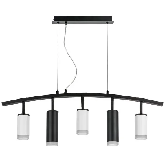 Lightstar LR7353638720 Люстра RULLO 5х50W GU10 ЧЕРНЫЙ/БЕЛЫЙ (571735+214436-3+214487-2+202430-5)