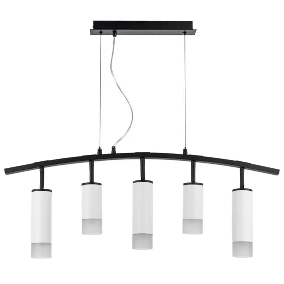 Lightstar LR7353628631 Люстра RULLO 5х50W GU10 ЧЕРНЫЙ/БЕЛЫЙ (571735+214436-2+214486-3+202431-5)