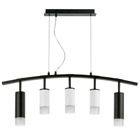Lightstar LR7358723631 Люстра RULLO 5х50W GU10 ЧЕРНЫЙ/БЕЛЫЙ (571735+214436-3+214487-2+202431-5)