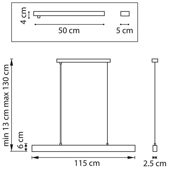Lightstar 748353 Люстра SATURNO LED 36W 2800LM 25G ЗОЛОТО 3000-6000K, изображение 2