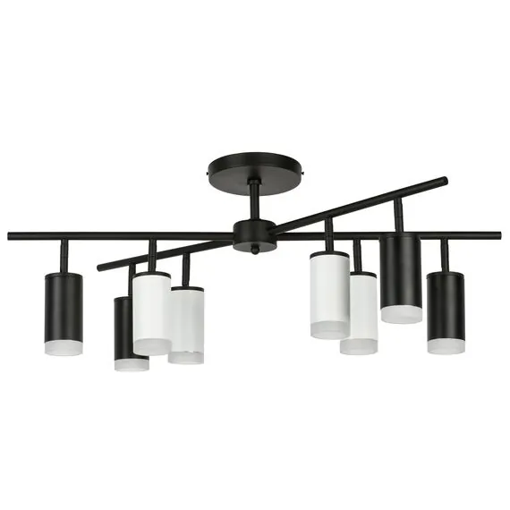 Lightstar LR7283743640 Люстра RULLO 8х50W GU10 ЧЕРНЫЙ/БЕЛЫЙ (571728+214437-4+214436-4+202430-8)
