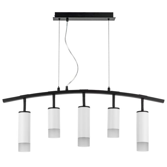 Lightstar LR7353628631 Люстра RULLO 5х50W GU10 ЧЕРНЫЙ/БЕЛЫЙ (571735+214436-2+214486-3+202431-5)