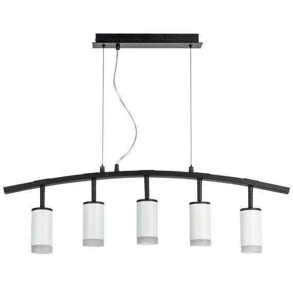 Lightstar LR7353650 Люстра RULLO 5х50W GU10 ЧЕРНЫЙ/БЕЛЫЙ (571735+214436-5+202430-5)
