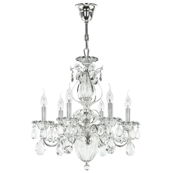 Lightstar 790064 Люстра SCHON 6x60W E14 Silver
