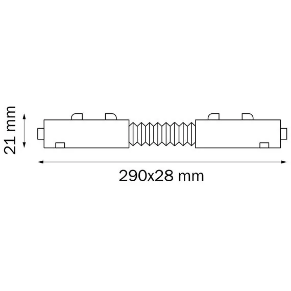 Lightstar 505157 Соединитель трековый однофазный TETA регулируемый гибкий ЧЕРНЫЙ для PRO, изображение 2