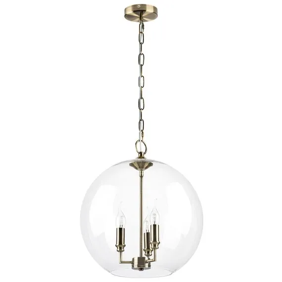 Lightstar 729131 Люстра SFERICO 3х40W E14 ЛАТУНЬ/ПРОЗРАЧНЫЙ