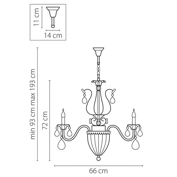 Lightstar 790111 Люстра SCHON 11х60W E14 Bronze, изображение 3