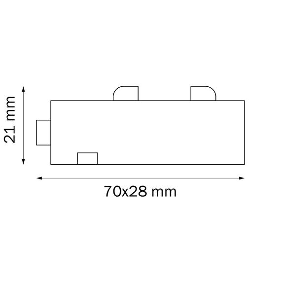 Lightstar 505107 Соединитель трековый однофазный TETA I-образный ЧЕРНЫЙ для PRO, изображение 2