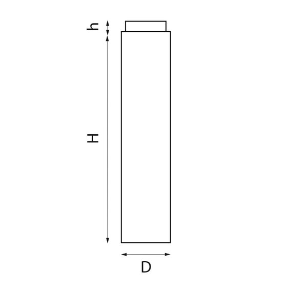 Lightstar 574702 Рассеиватель круглый (20х110мм) для серии 747xxx TUBO, изображение 2