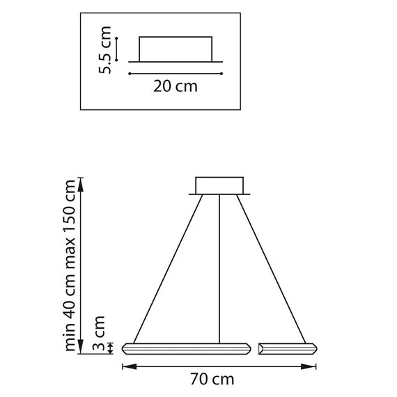 Lightstar 814213 Люстра VIRATA LED 40W 2000LM ЗОЛОТО 3000K, изображение 2