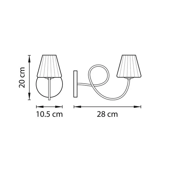 Lightstar 814614 Бра VORTICO 1х40W G9 ХРОМ/БЕЛЫЙ, изображение 2