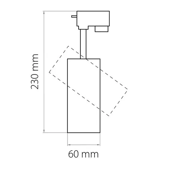 Lightstar 228237 Светильник для 1-фазного трека VOLTA LED 20W 1900LM 24G ЧЕРНЫЙ 3000K IP20, изображение 3