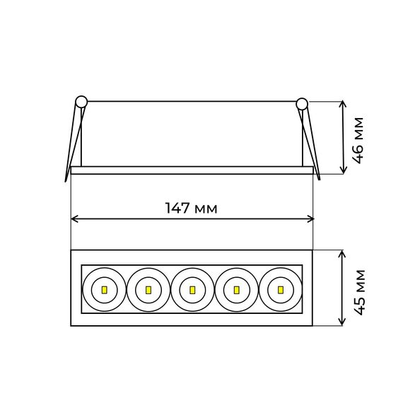 De Markt 851010501 Встраиваемый светильник, изображение 6