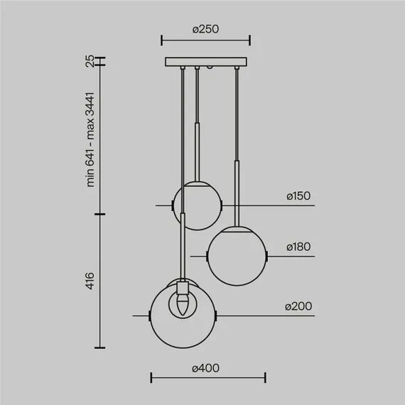 Maytoni MOD521PL-03G Подвесной светильник, изображение 6