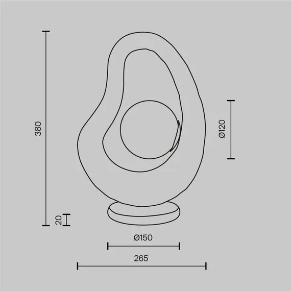 Maytoni MOD380TL-01WНастольная лампа, изображение 5