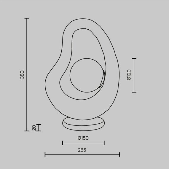 Maytoni MOD380TL-01GR Настольная лампа, изображение 5