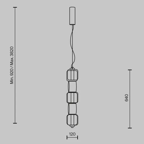 Maytoni MOD381PL-L30CH3K Подвесной светильник, изображение 5