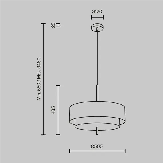 Maytoni MOD613PL-05GR Подвесной светильник, изображение 5