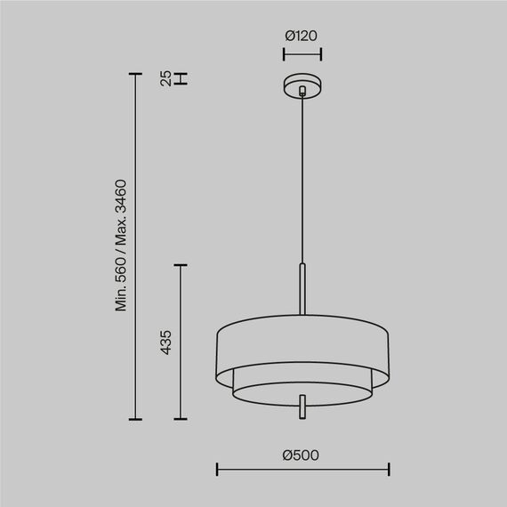 Maytoni MOD613PL-05GR Подвесной светильник, изображение 5