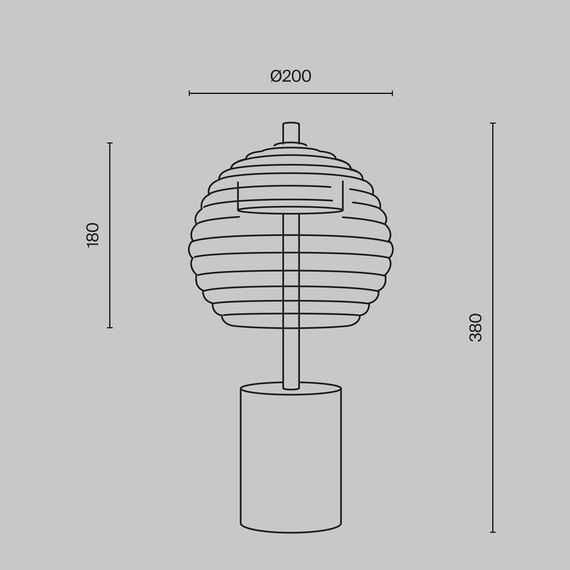 Maytoni Decorative P060TL-L12BK Настольная светодиодная лампа Rueca, изображение 8