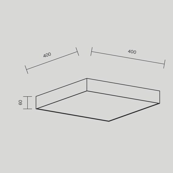 Maytoni Technical C032CL-45W4K-SQ-W Потолочный светильник Zon 4000K 45W 120°, изображение 8
