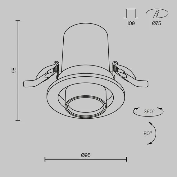 Maytoni Technical DL045-01-10W3K-W Светильник встраиваемый светодиодный Hidden, изображение 8