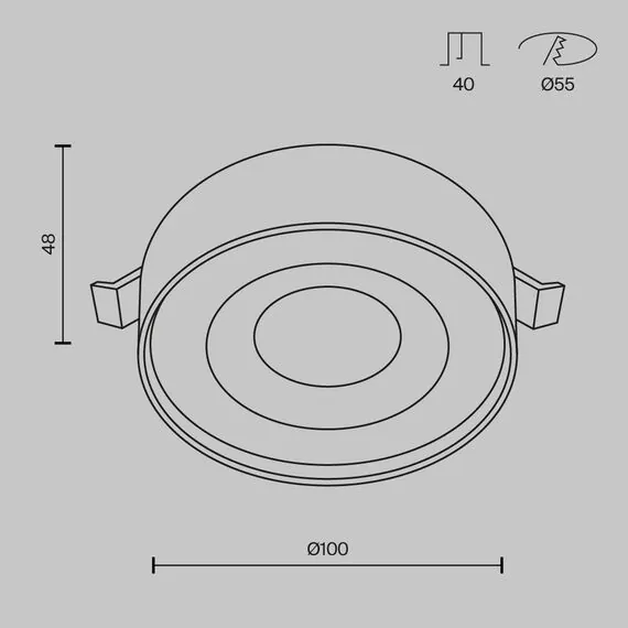 Maytoni Technical DL035-2-L6W4K Встраиваемый светильник, изображение 6