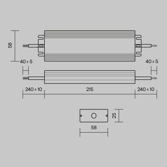 Maytoni Technical PSL008-100W-48V-IP67 Блок питания 48В 100Вт IP67 PSL008, изображение 5