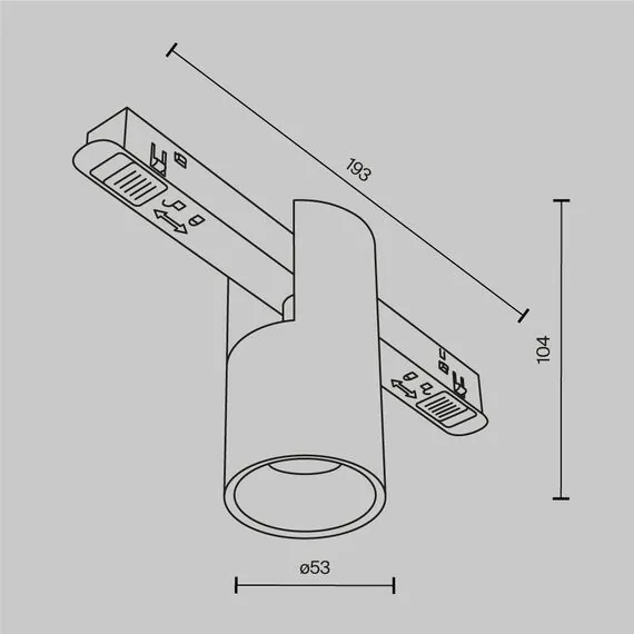 Maytoni Technical TR122-2-7W3K-W Трековый светильник Alfa Exility 3000K 7Вт 50°, изображение 8