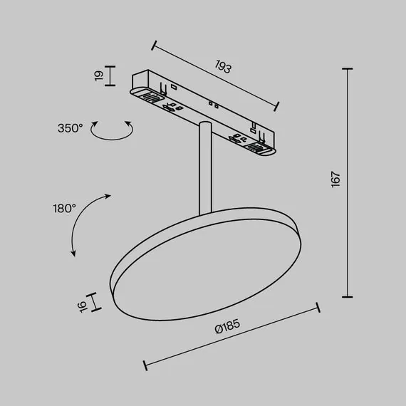 Maytoni Technical TR131-2-15W4K-B Трековый магнитный светодиодный светильник Exility Plato, изображение 8