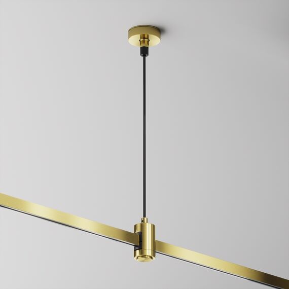 Maytoni Technical TRA157SW-B1-BS Подвес тросовый Hang с вводом питания Flarity латунь