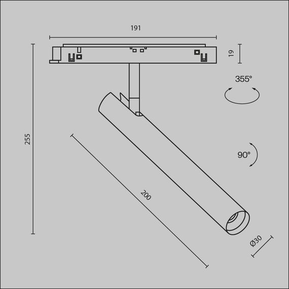 Maytoni Technical TR141-2-6W4K-M-B Трековый светильник Exility Focus T, изображение 9