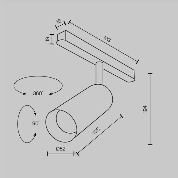Maytoni Technical TR032-2-12W3K-M-BW Трековый светильник Exility Focus LED, изображение 8