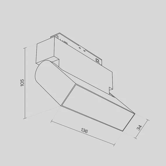 Maytoni Technical TR075-2-10W4K-W Трековый светильник Basis Gravity 4000K 10Вт 120°, изображение 7