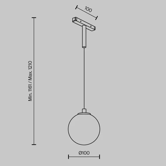 Maytoni Technical TR178-1-5WTW-B Трековый подвесной светильник Luna Basity 5Вт 360°, изображение 7