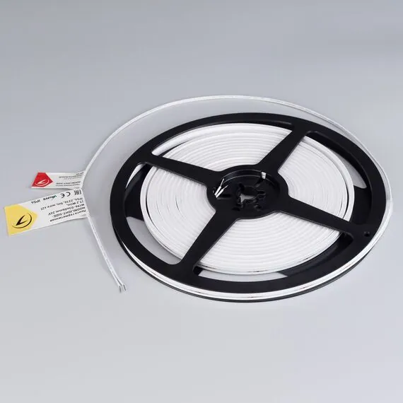 Arlight 039565 Лента герметичная MOONLIGHT-SIDE-M196-03x06mm 24V Day4000 (7.2 W/m, IP54, 2216, 5m, wire x2) (Arlight, Вывод прямой, 3 года) - ! УПАКОВКА СОСТОИТ ИЗ - 5 м/п, изображение 4