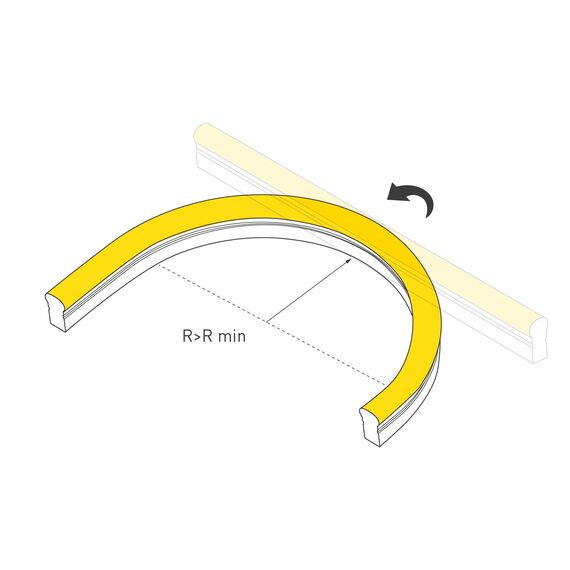 Arlight 021160 Гибкий неон ARL-CF2835-Classic-220V Yellow (26x15mm) (Arlight, 8 Вт/м, IP65) 021160, изображение 4