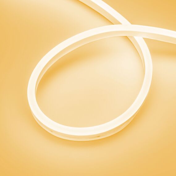 Arlight 036695 Светодиодная лента герметичная AURORA-PS-A120-16x8mm 24V Amber (10 W/m, IP65, 2835, 5m) (Arlight, Силикон) 036695, изображение 2
