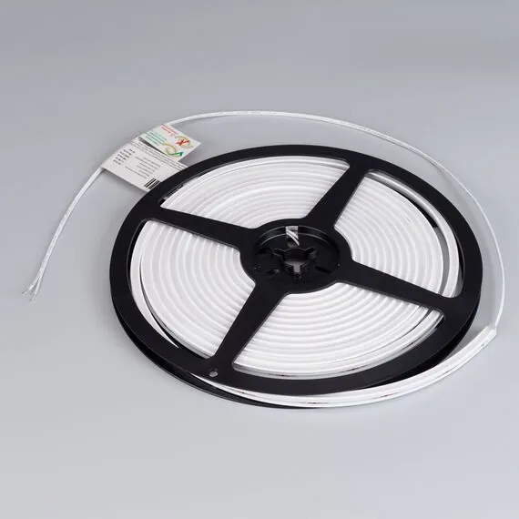 Arlight 039570 Светодиодная лента герметичная MOONLIGHT-SIDE-T-M196-03x06mm 24V Warm3000 (7,2 W/m, IP54, 2216, 5m, wire x2) (Arlight, Вывод прямой, 3 года) 039570, изображение 6