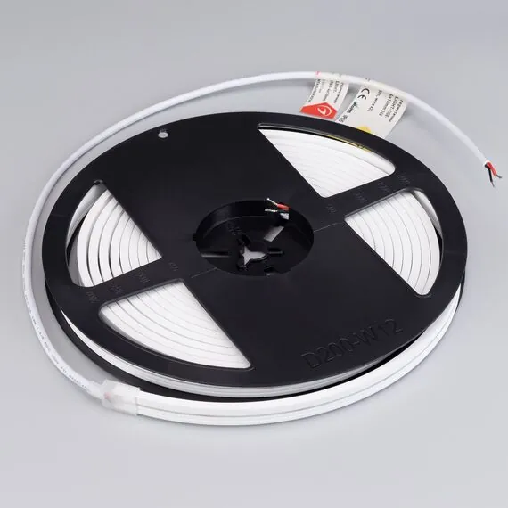 Arlight 037553 Лента герметичная MOONLIGHT-SIDE-A168-4x10mm 24V Warm3000 (7.2 W/m, IP65, 5m, wire x2) (Arlight, Вывод прямой, 3 года) - ! УПАКОВКА СОСТОИТ ИЗ - 5 м/п, изображение 3