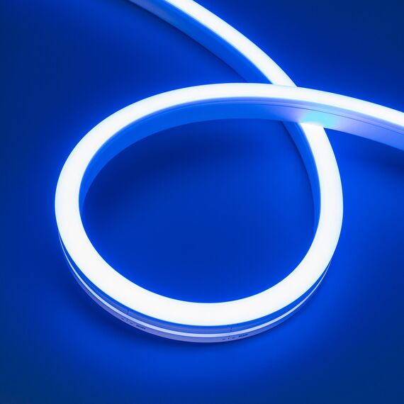 Arlight 038799 Светодиодная лента герметичная MOONLIGHT-SIDE-A140-12x17mm 24V Blue (8 W/m, IP67, 5m, wire x2) (Arlight, Вывод боковой, 3 года) 038799