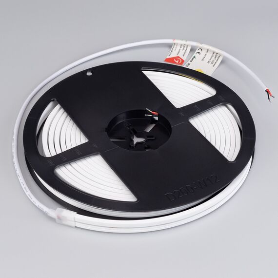Arlight 040993 Светодиодная лента герметичная MOONLIGHT-SIDE-A168-4x10mm 24V White6000 (7,2 W/m, IP65, 5m, wire x2) (Arlight, Вывод прямой, 3 года) 040993, изображение 3